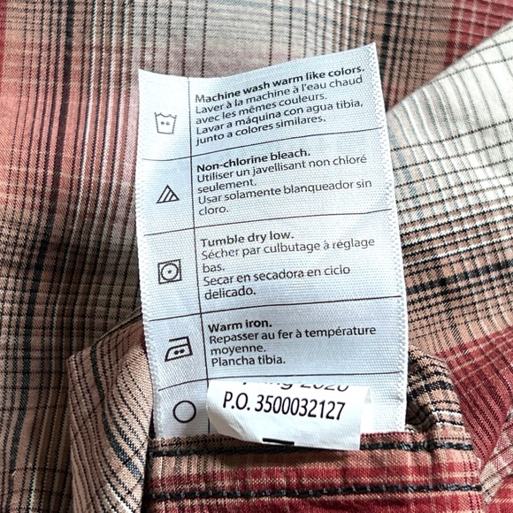 Carhartt Relaxed Fit Mid weight Short Sleeve Plaid Shirt Mens Size Medium - Picture 12 of 13